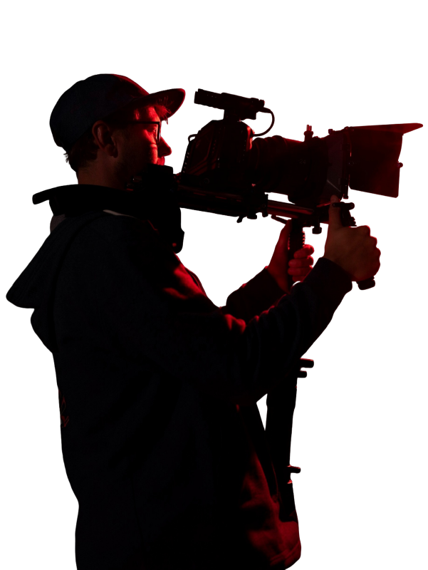 Photographer working with camera